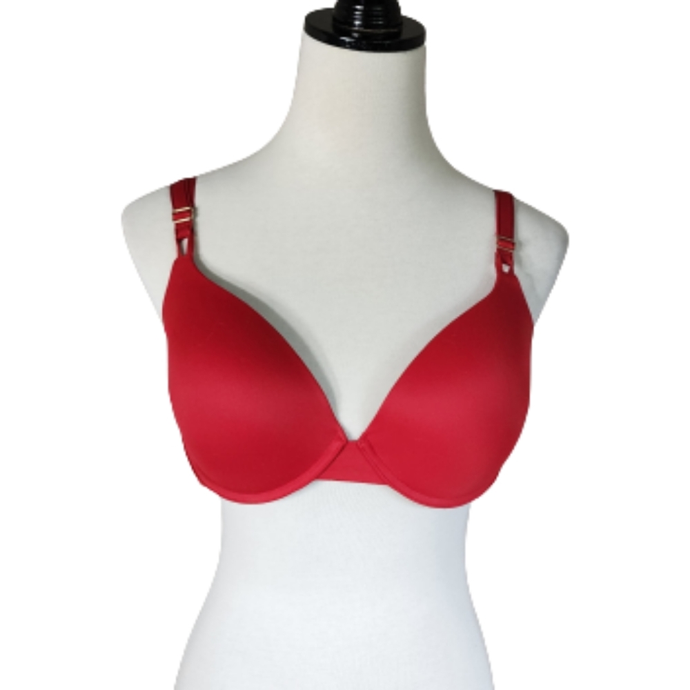 Soma Embraceable Tailored Push Up Bra Adjustable Straps Sexy Red size 38D